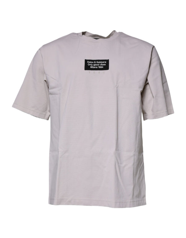 Dolce & Gabbana 59% Cotton 38% Nylon 3% Elastane t-shirt in beige