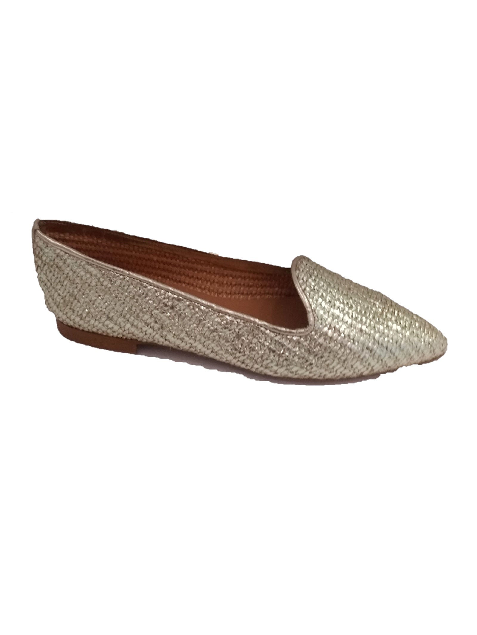 Rafia Ripgros Metallic Calf Leather Shoe