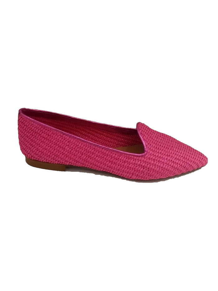 Rafia Ripgros Pink & Purple Calf Leather Shoe