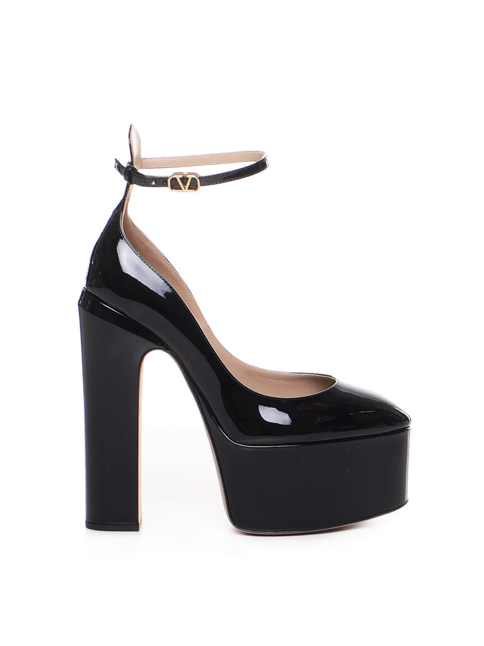 Valentino Garavani With Heel Black Patent Leather