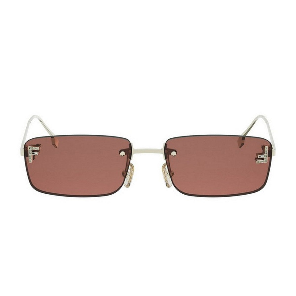 Fendi First Crystal Gold Metallo Sunglasses
