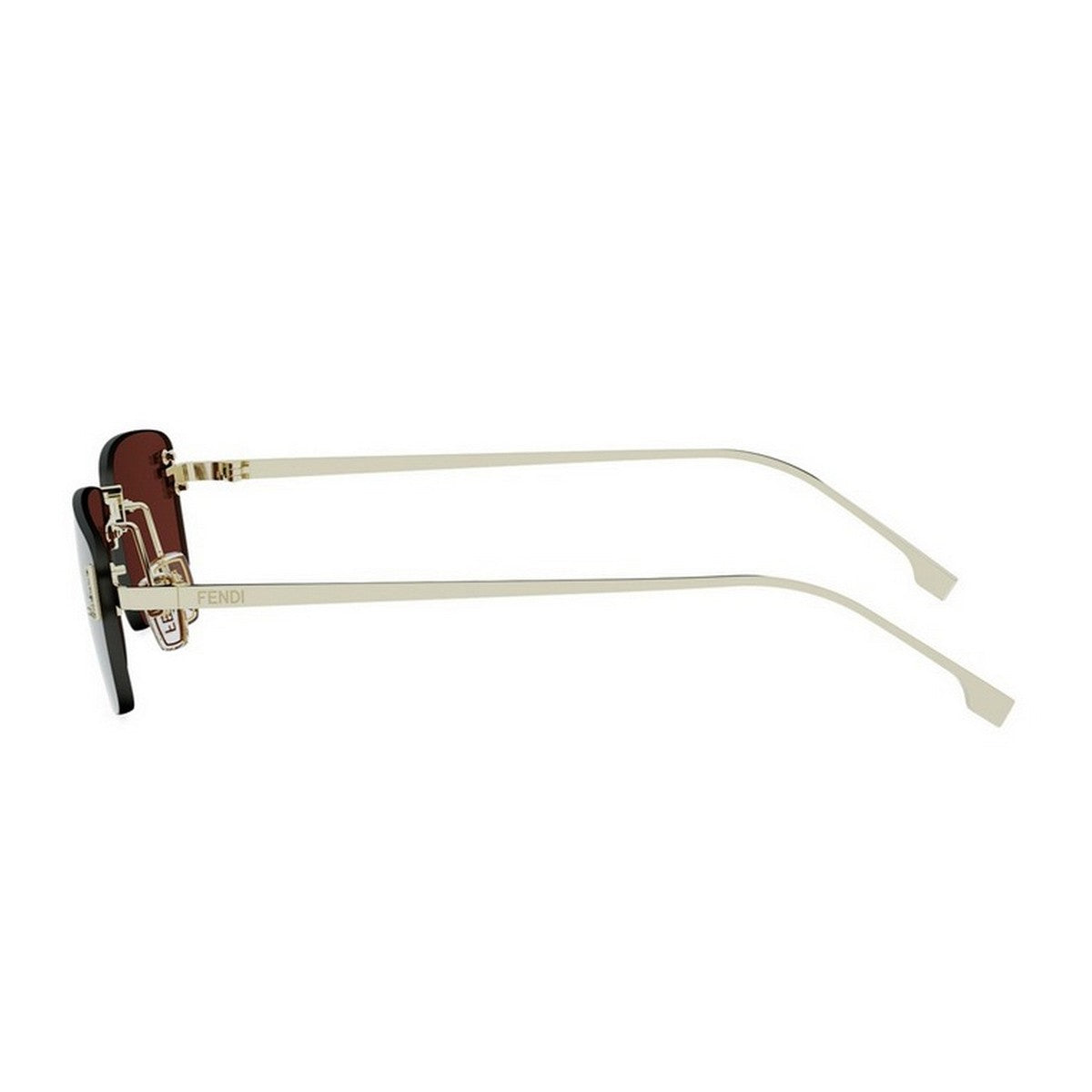 Fendi First Crystal Gold Metallo Sunglasses