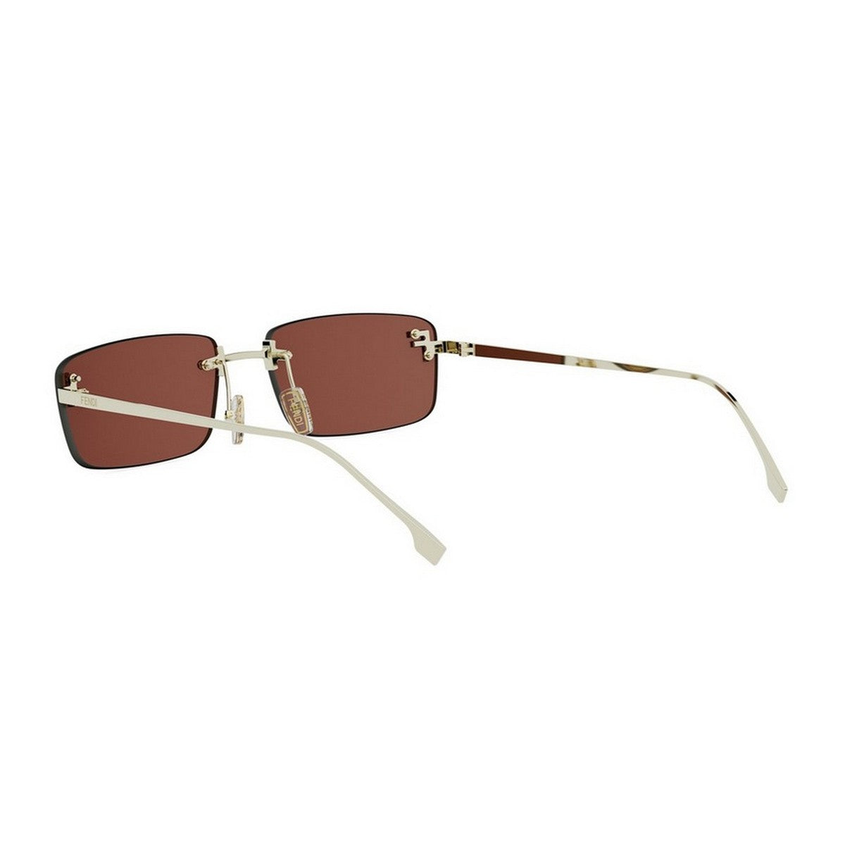 Fendi First Crystal Gold Metallo Sunglasses