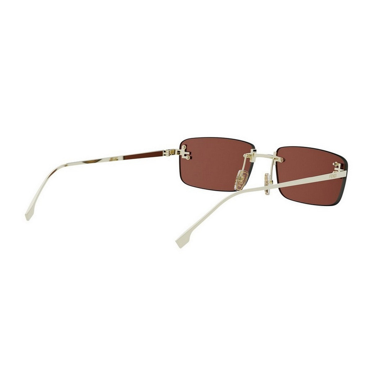 Fendi First Crystal Gold Metallo Sunglasses