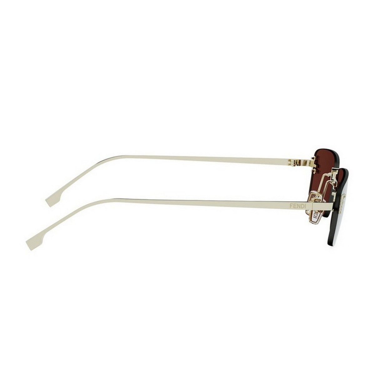 Fendi First Crystal Gold Metallo Sunglasses