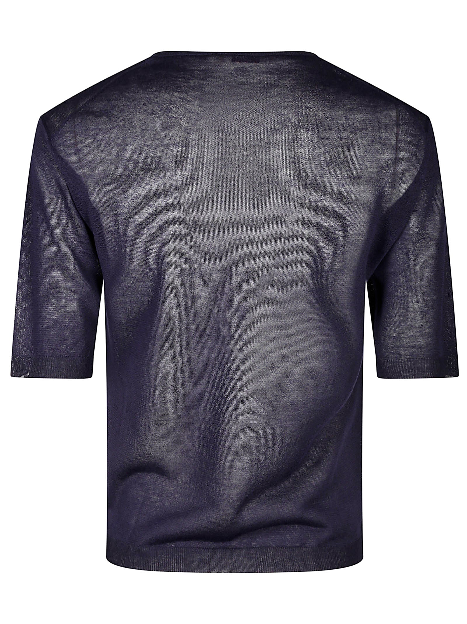 Giro Ss Blue Viscose Polyester Sweater