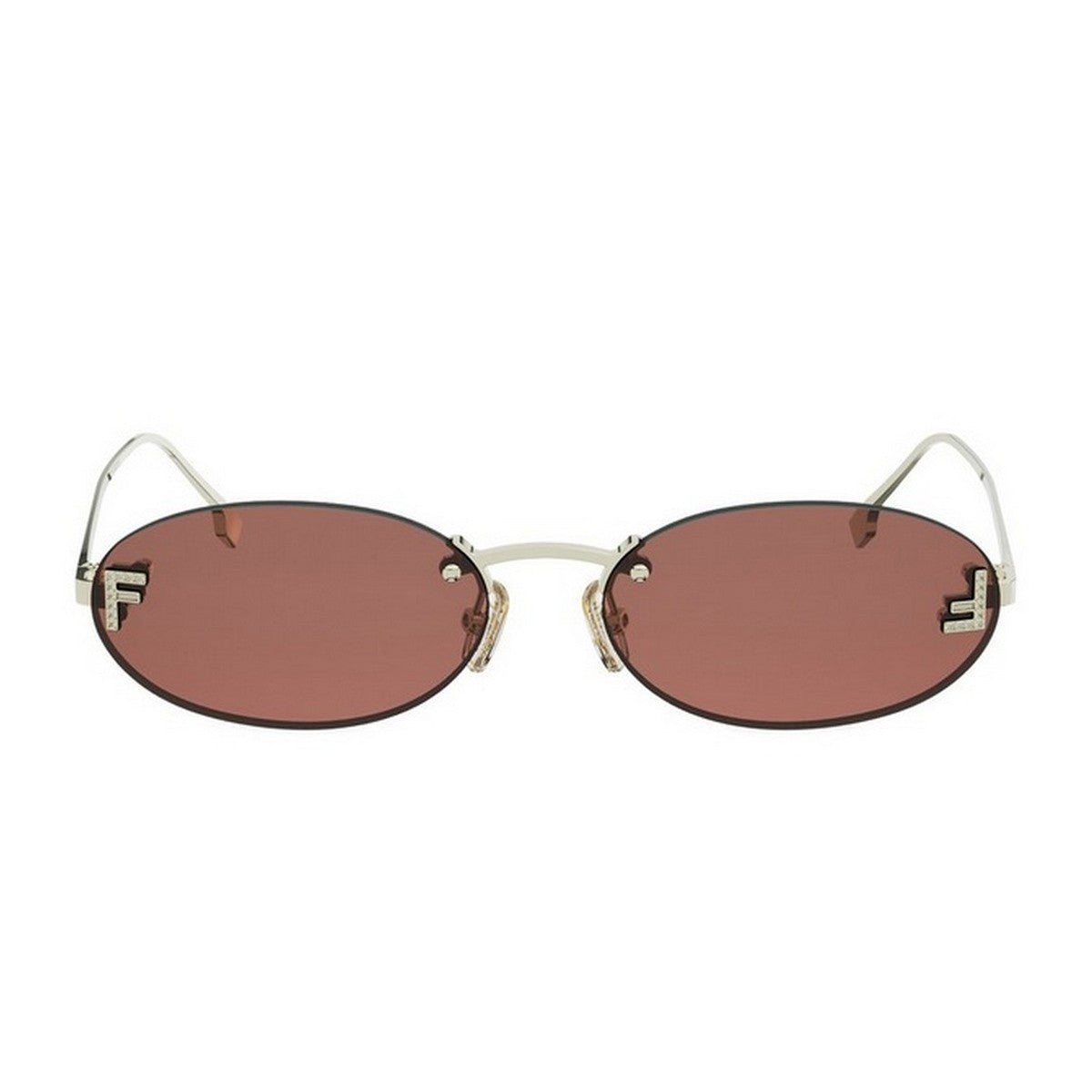 Fendi First Crystal Gold Metallo Sunglasses
