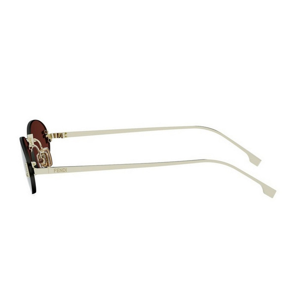 Fendi First Crystal Gold Metallo Sunglasses