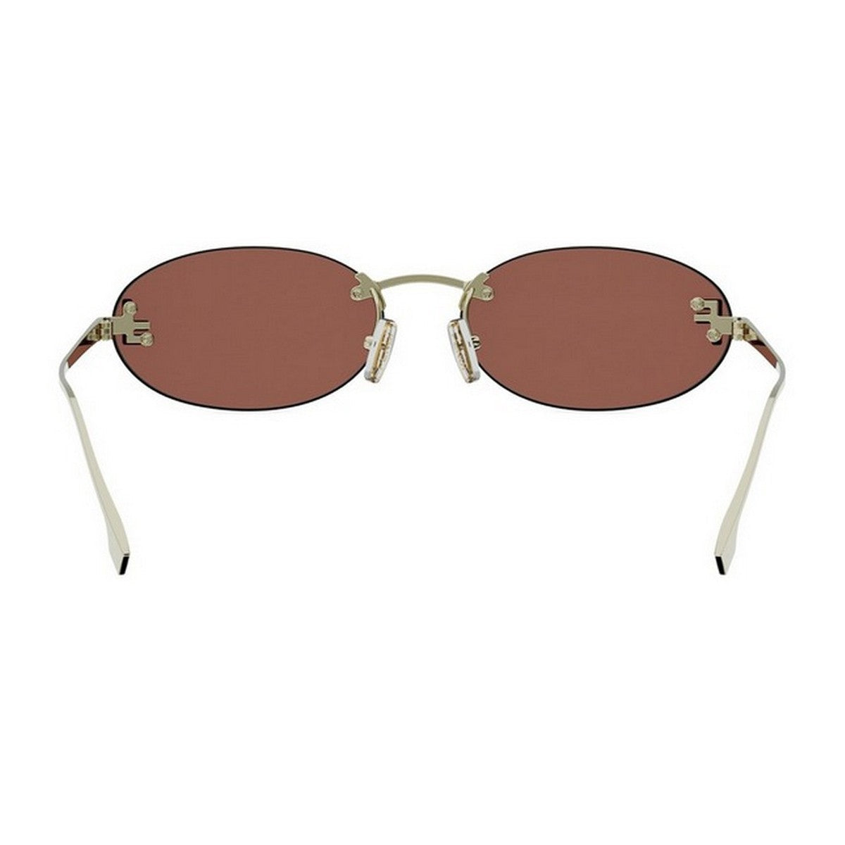 Fendi First Crystal Gold Metallo Sunglasses