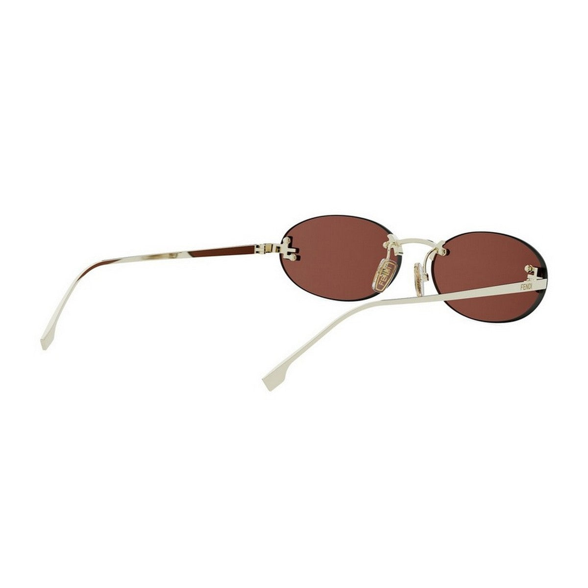Fendi First Crystal Gold Metallo Sunglasses