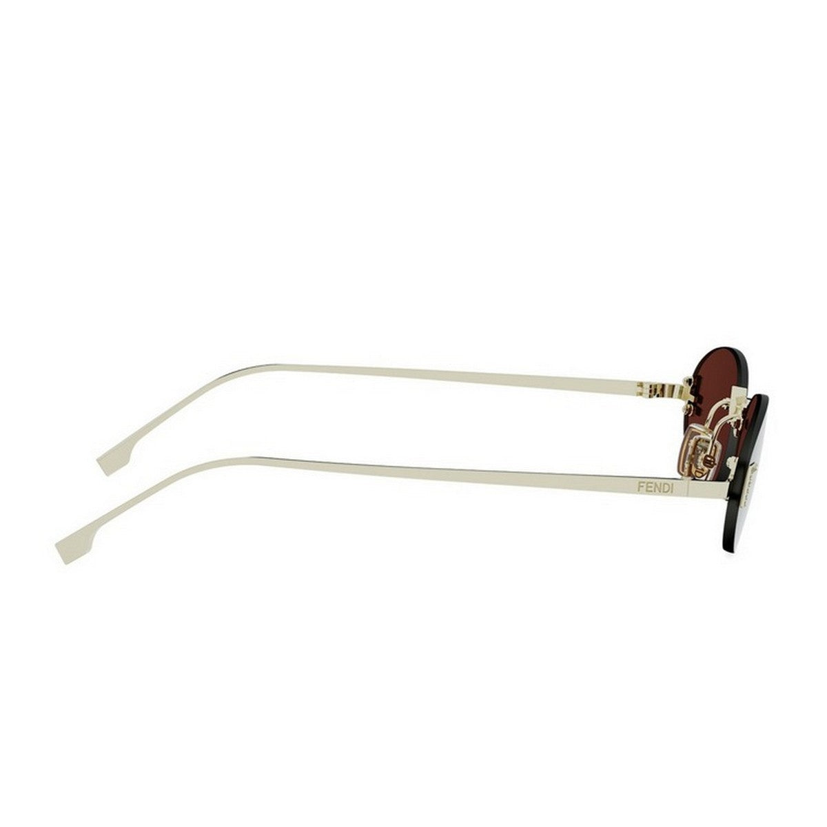 Fendi First Crystal Gold Metallo Sunglasses
