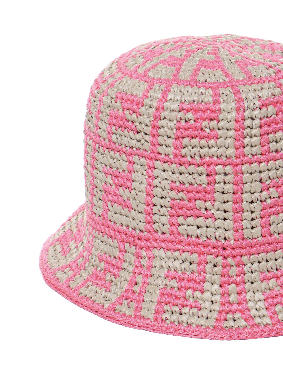Fendi Hats Pink Dalia Raffia