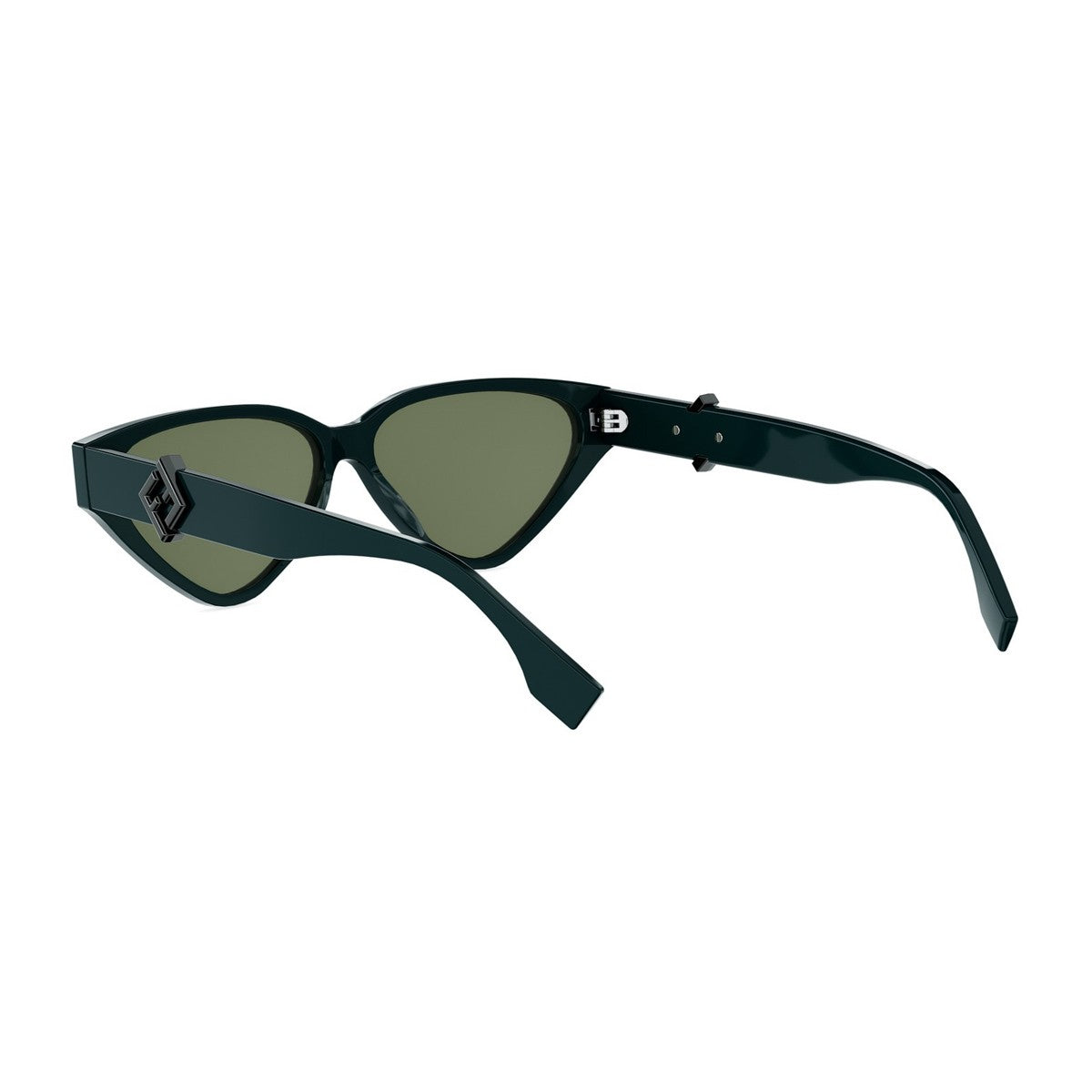 Ff Diamonds Green Acetato Sunglasses