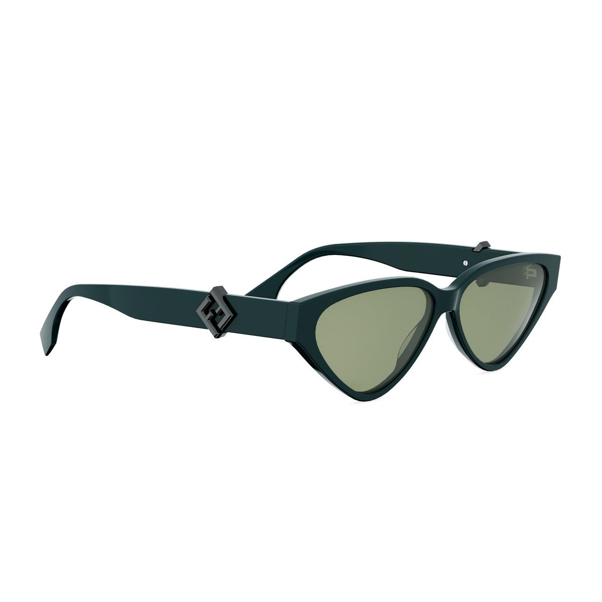Ff Diamonds Green Acetato Sunglasses