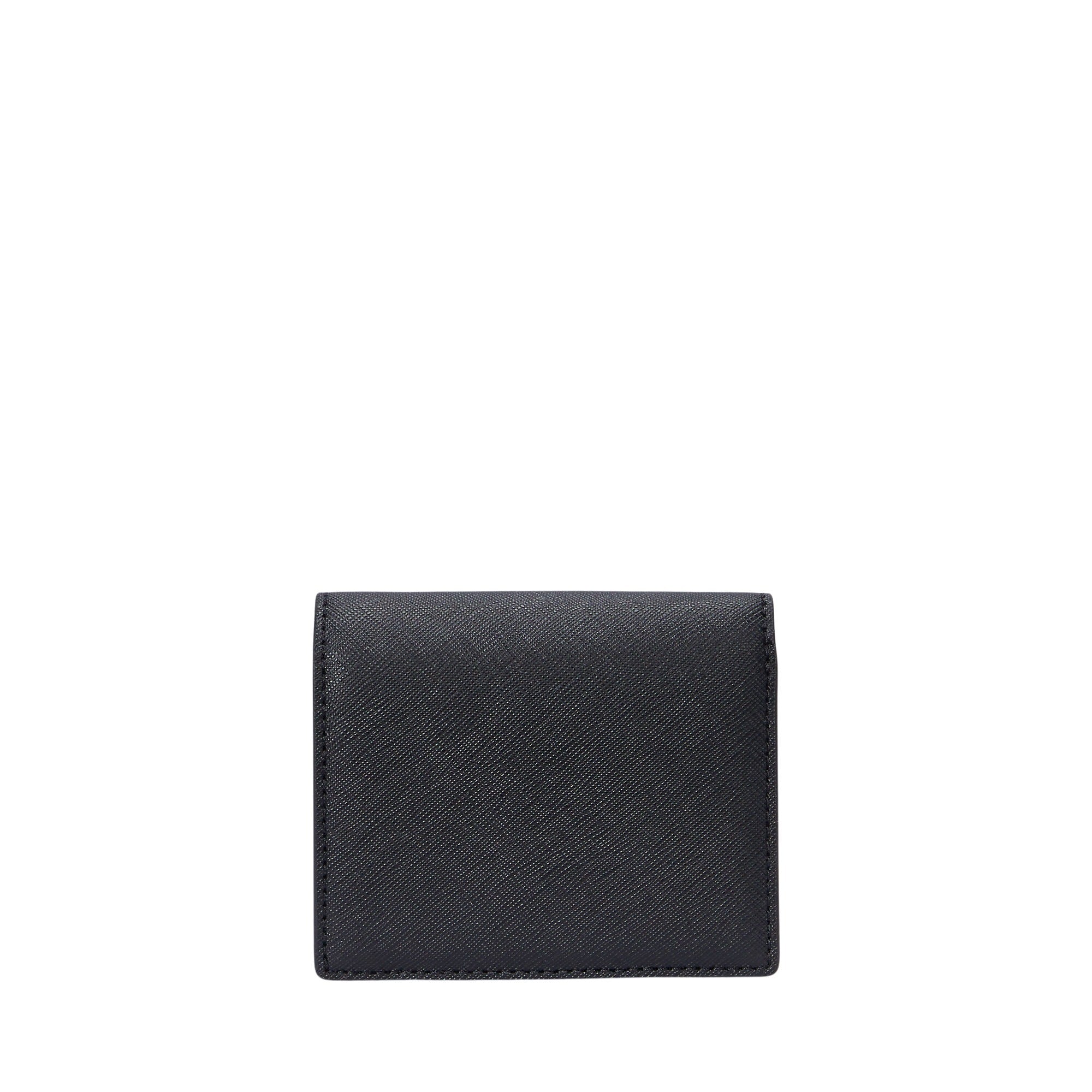 Cmpct Wallet Small Black Cow Leather Smallleathergoods