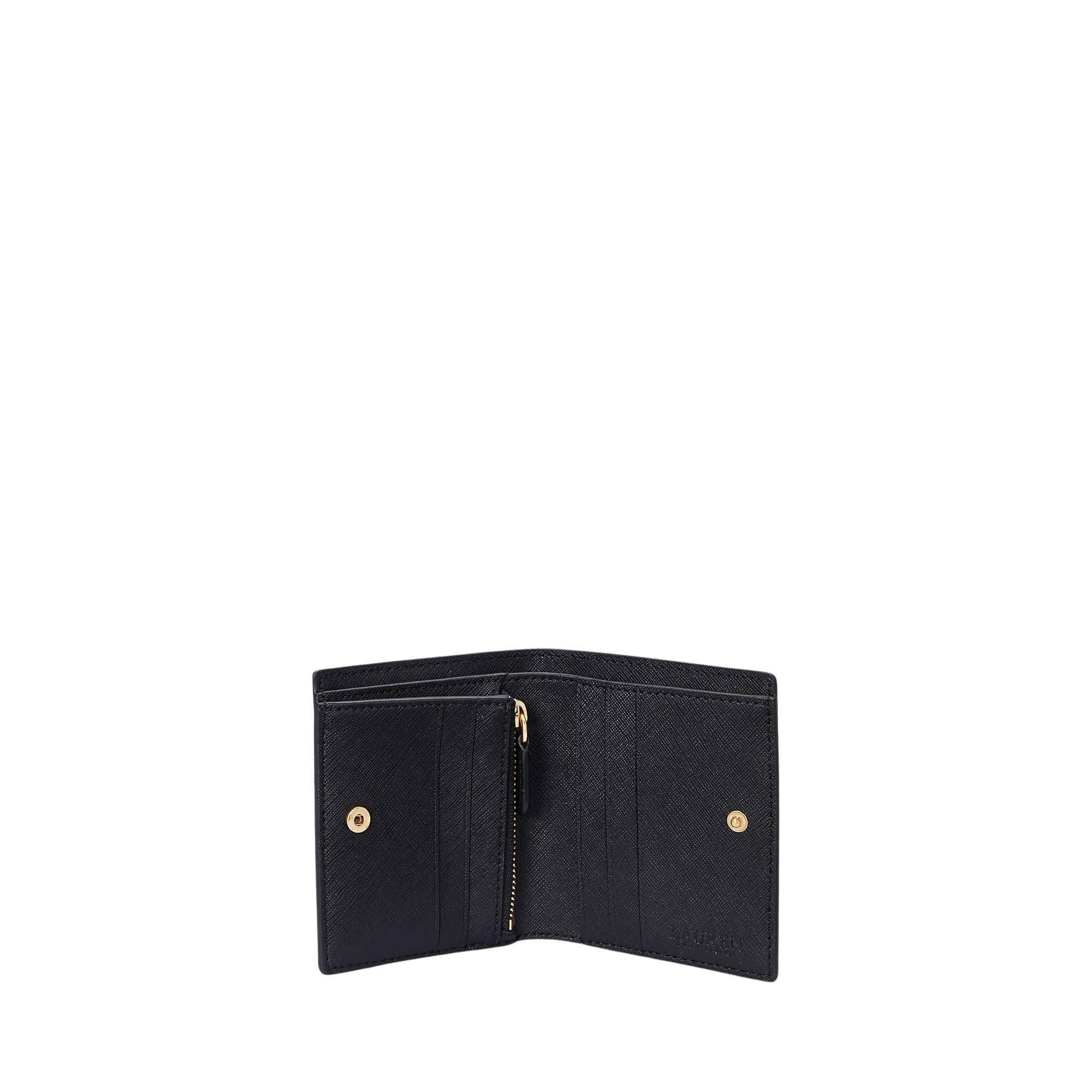 Cmpct Wallet Small Black Cow Leather Smallleathergoods