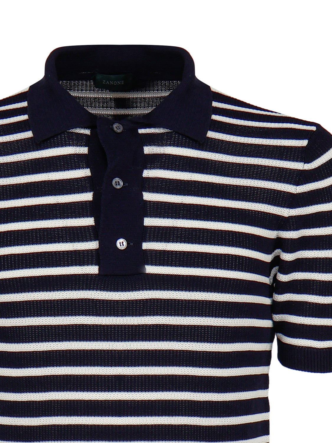 Zanone T-Shirts And Polos Striped Blue Cotton