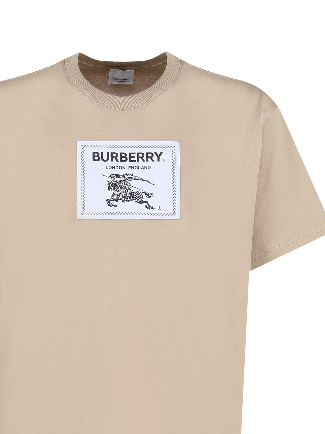 Burberry T-Shirts And Polos Beige Cotton