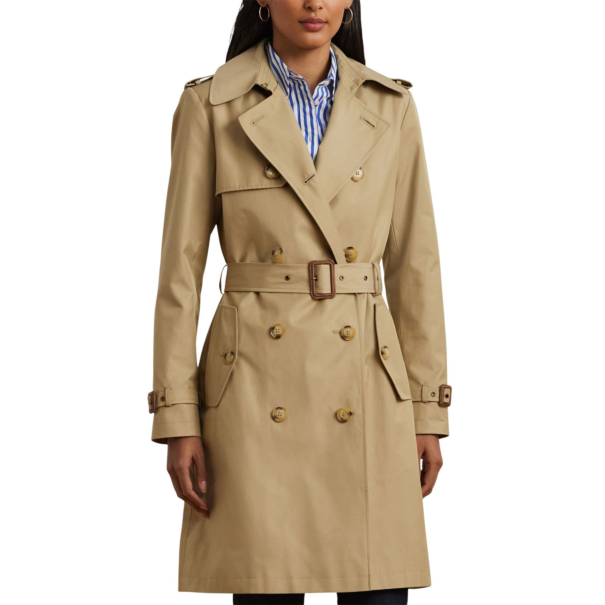 Db Blt Rn38 Lined Coat Brown Cotton Polyester
