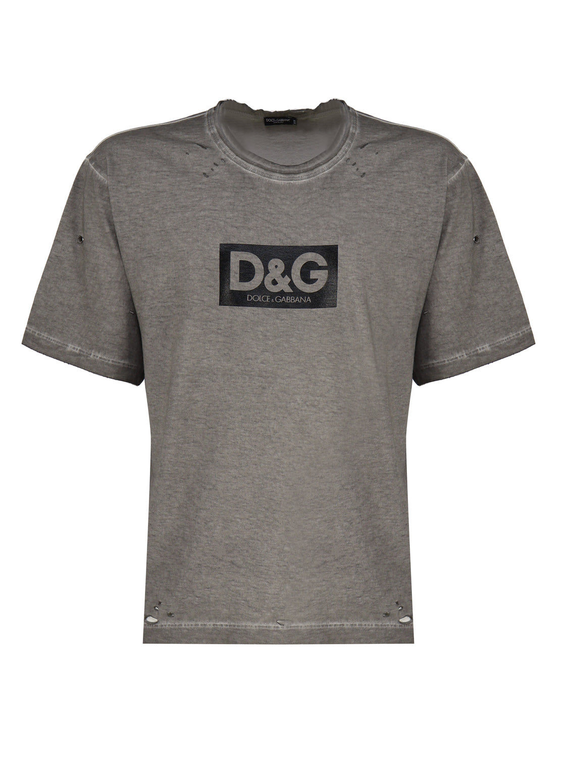 Dolce & Gabbana T-Shirts And Polos Grey Cotton