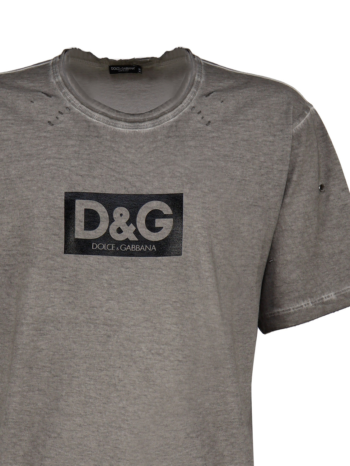 Dolce & Gabbana T-Shirts And Polos Grey Cotton