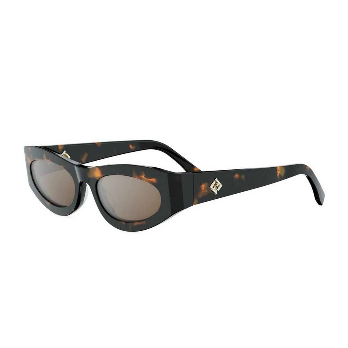 Ff Diamonds Havana Acetato Sunglasses