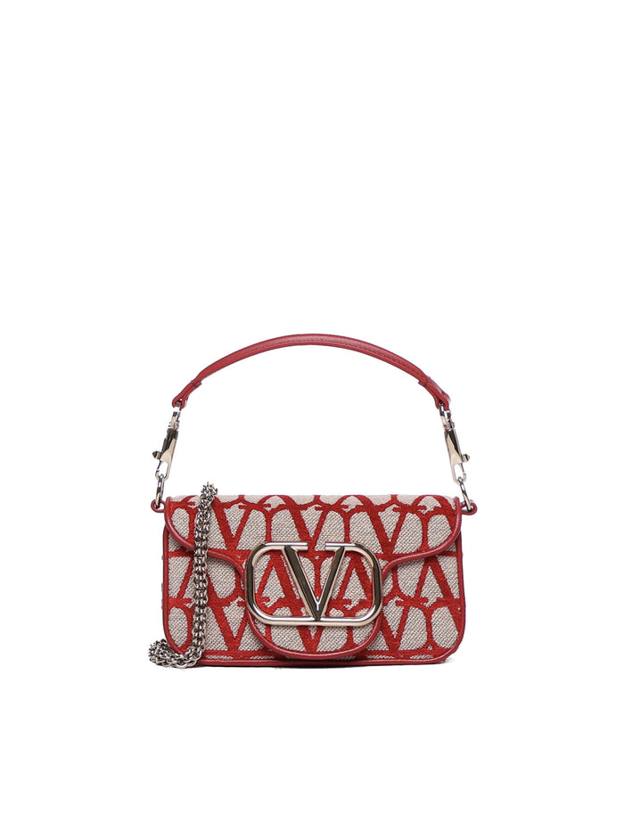 Valentino Garavani Bags Beige, Red Fabric