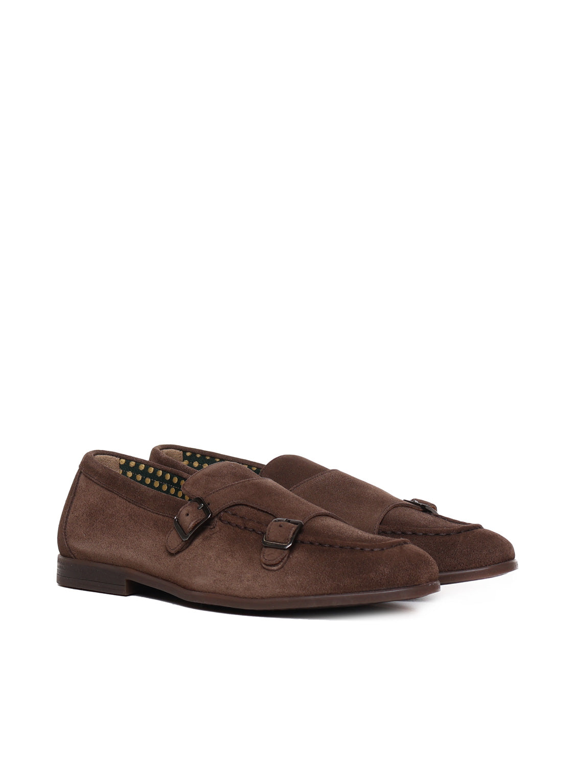 Doucals Flat Shoes Brown Suede