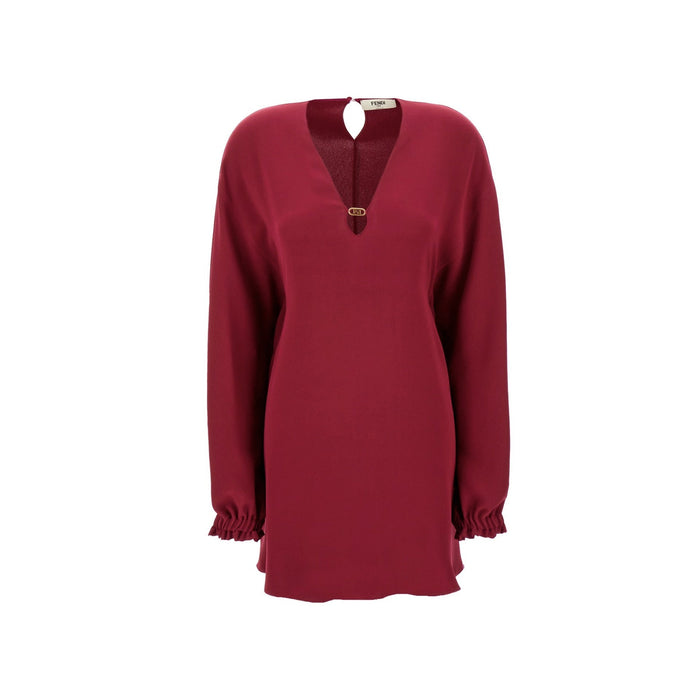 Cady Silk Dress Purple