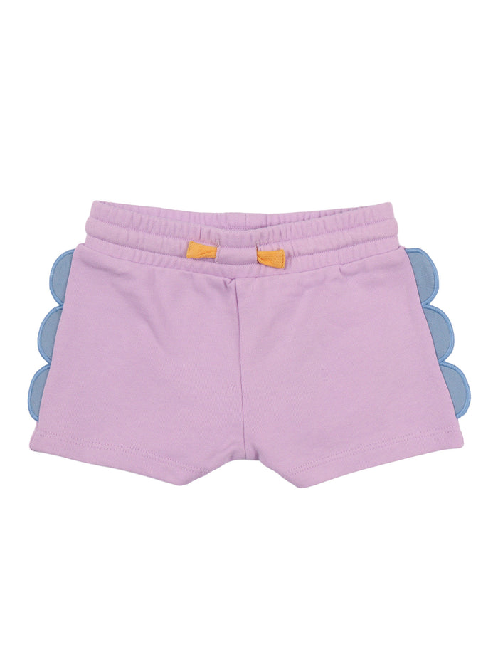 JERSEY SHORTS Purple Cotton Polyester
