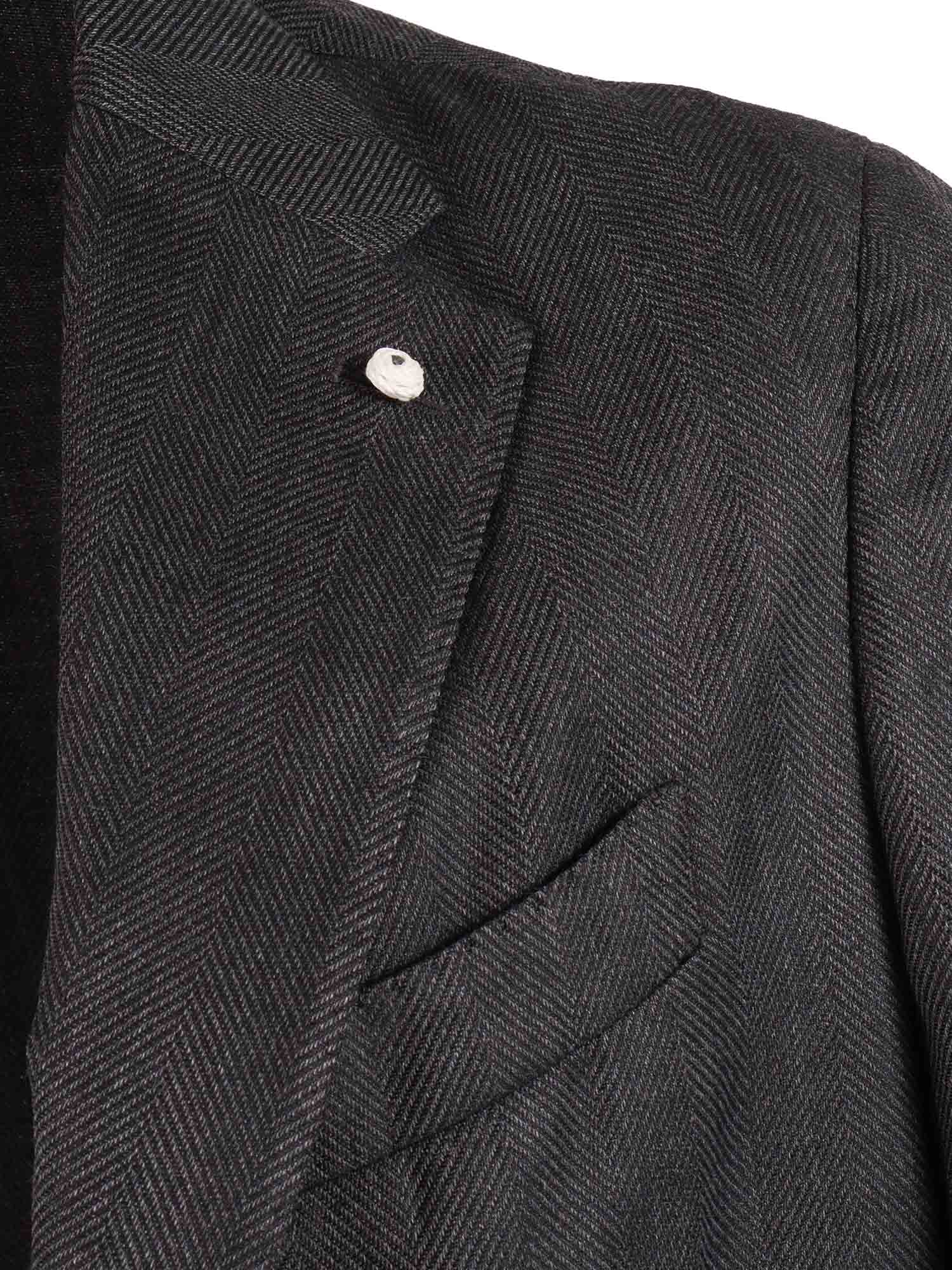 Jacket Grey Virgin Wool Polyester