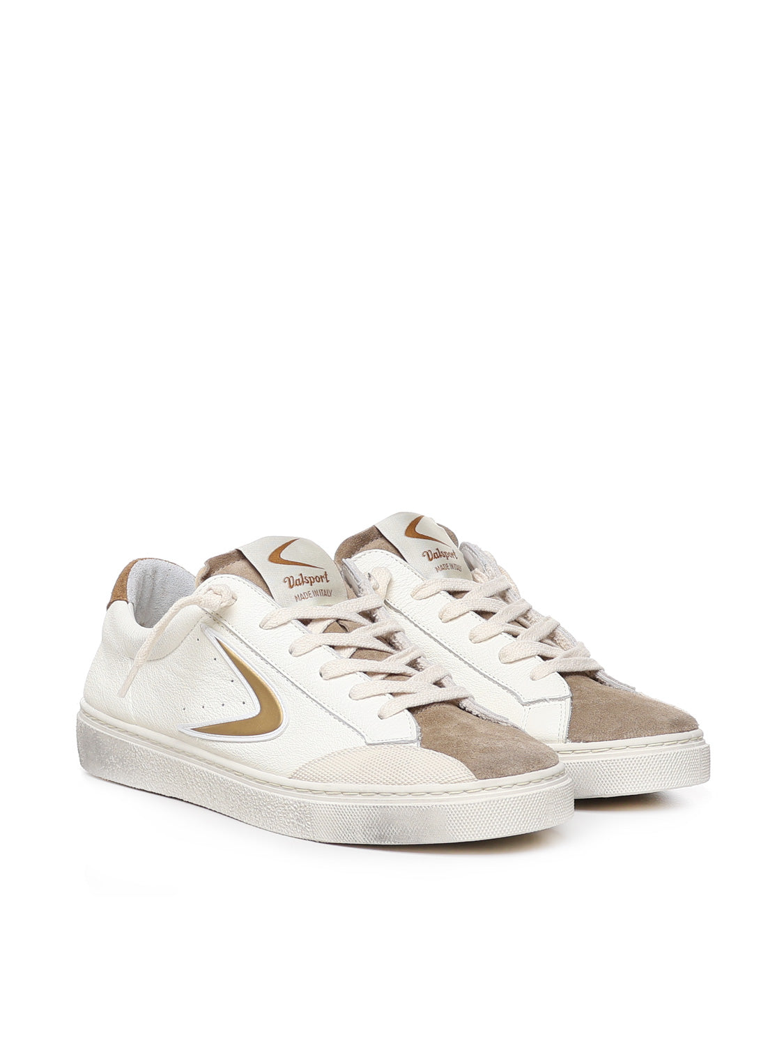 Valsport Sneakers White, Gold Leather