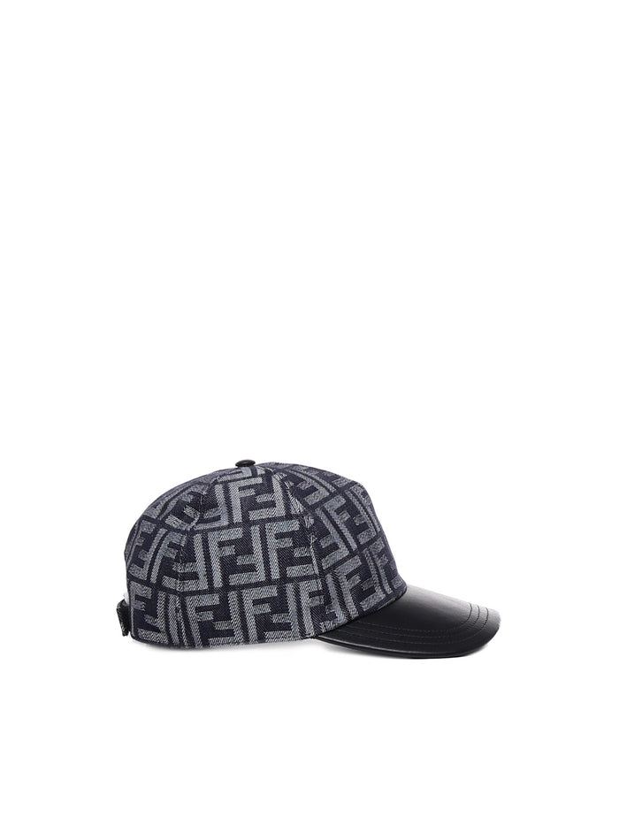 Fendi Hats Denim+nero Cotton