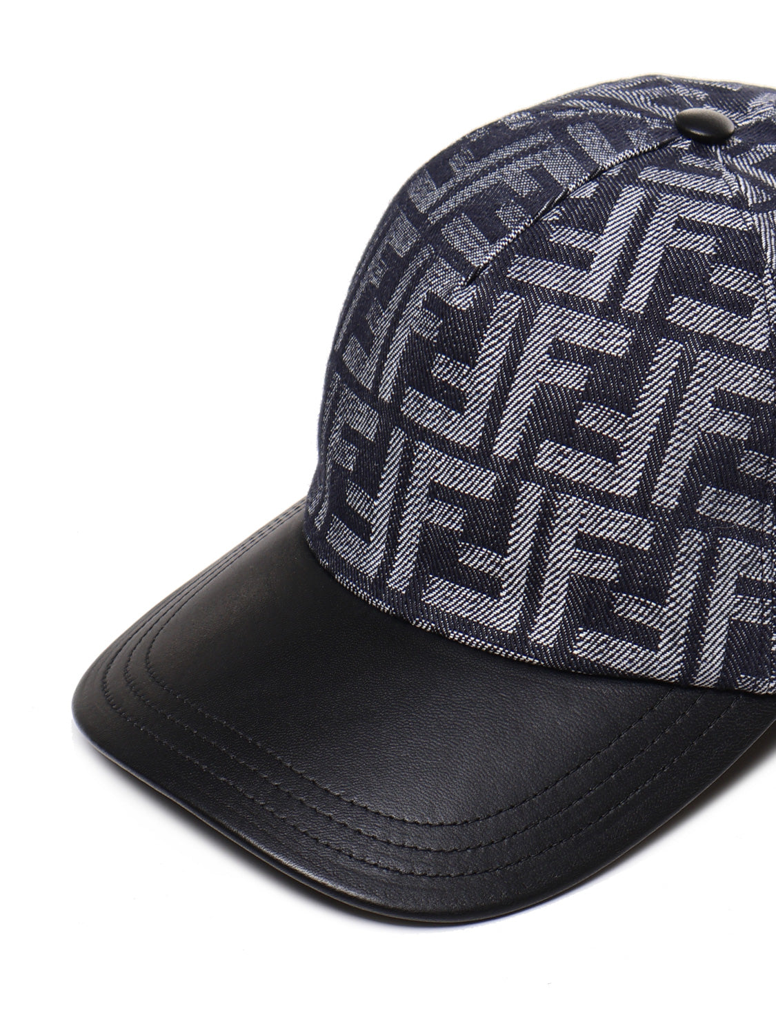 Fendi Hats Denim+nero Cotton