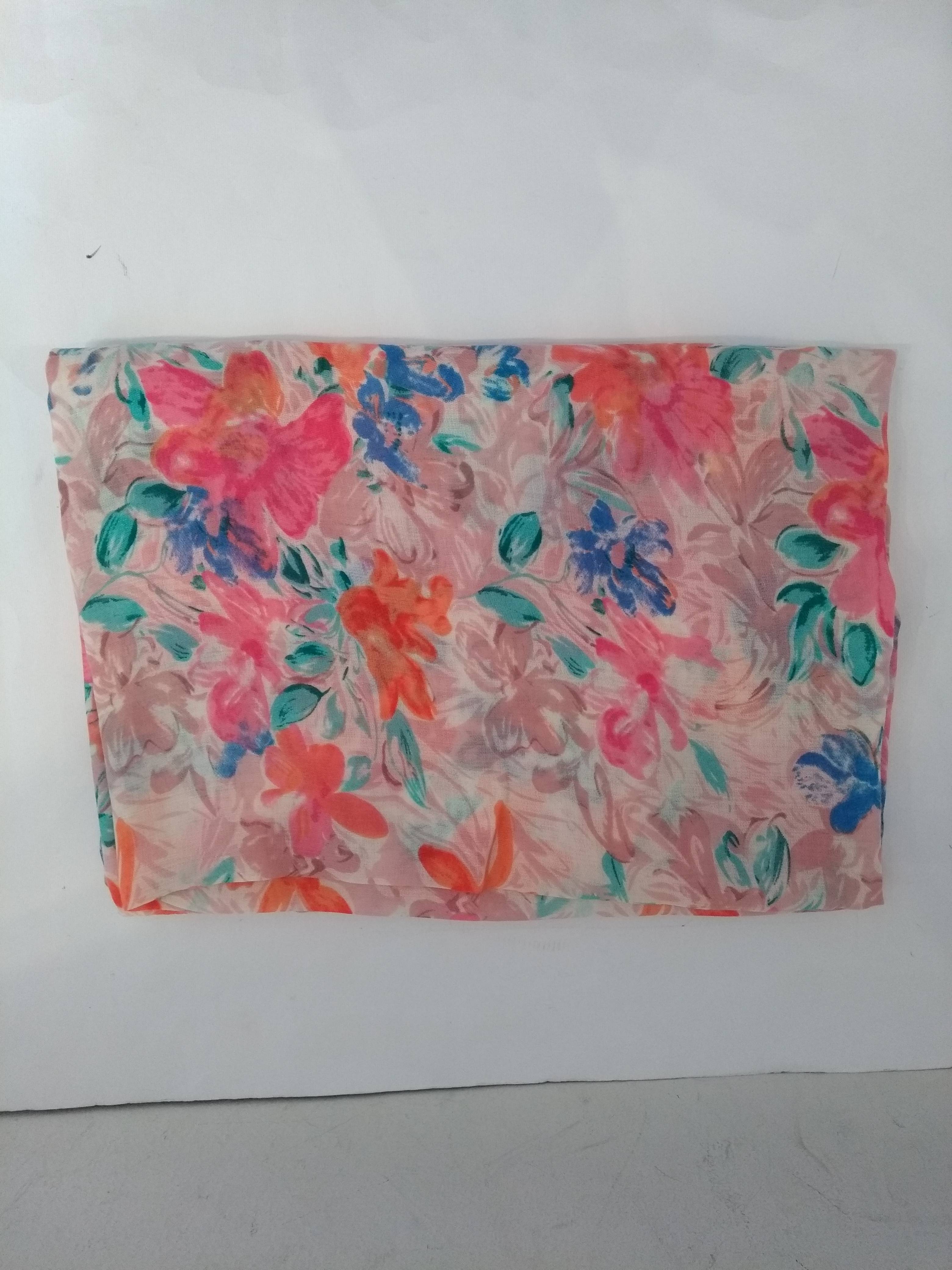 Fiori Pink & Purple Viscose | Scarf