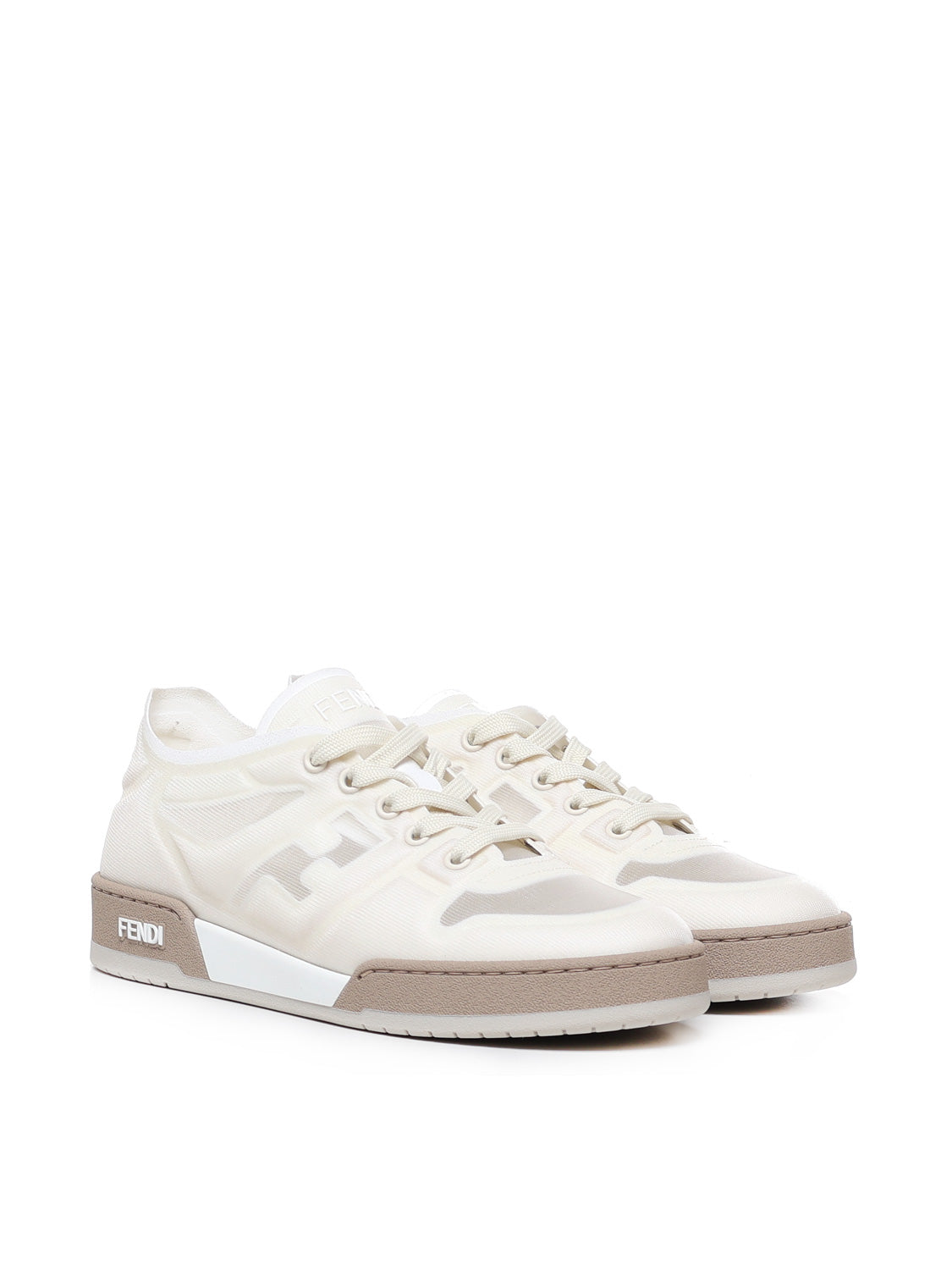 Fendi Sneakers Bianco+bianco Calfskin