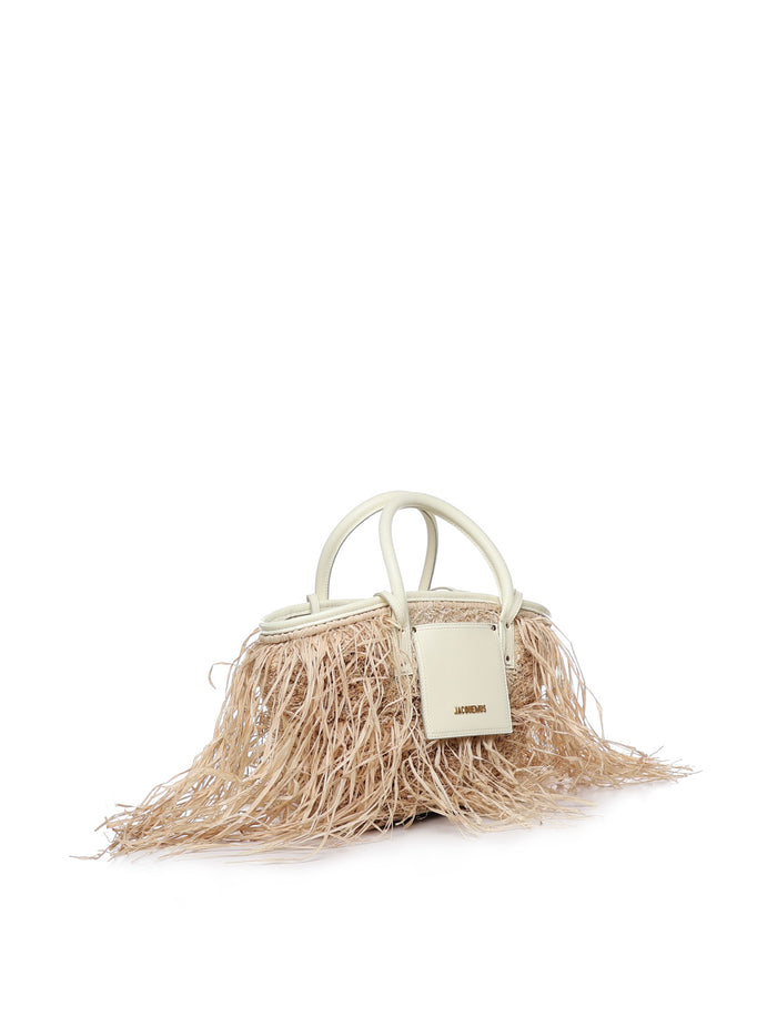 Jacquemus Bags Light Yellow Raffia