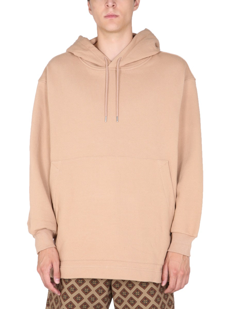 Haspe Sweatshirt With Hood Beige Cotton Sweatshirts
