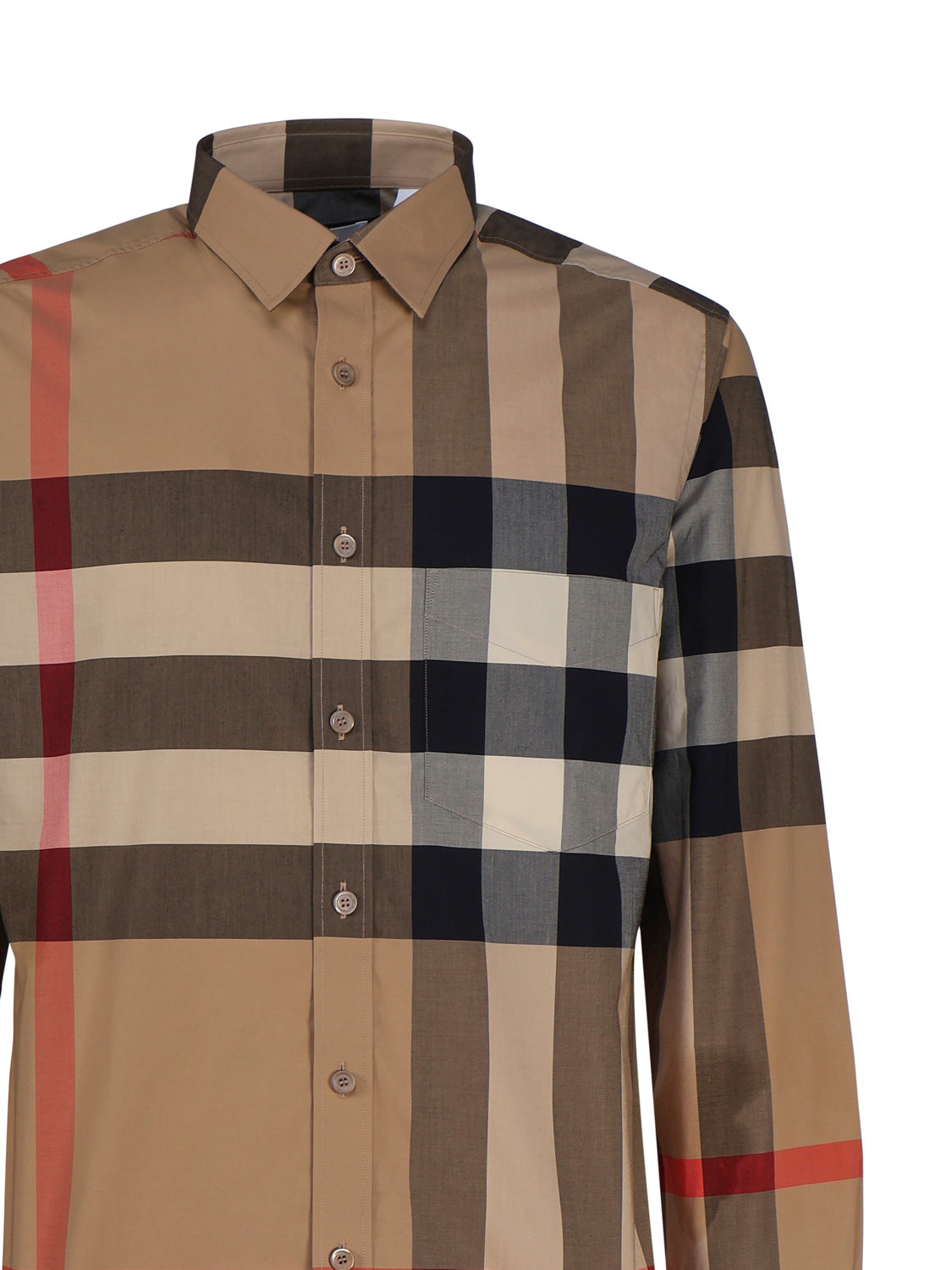 Burberry Shirts Vintage Check Cotton Elastane