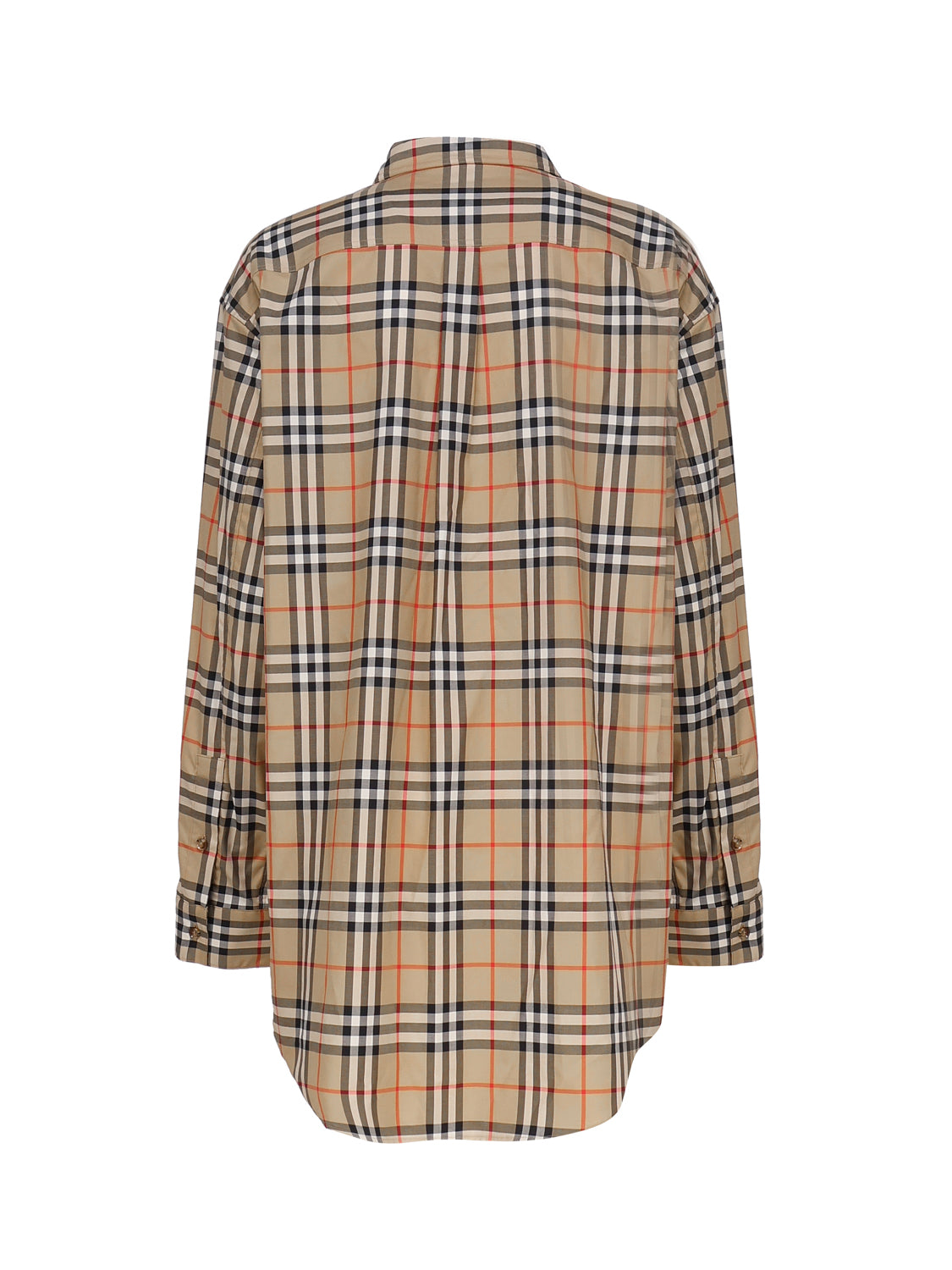 Burberry Shirts Beige Cotton