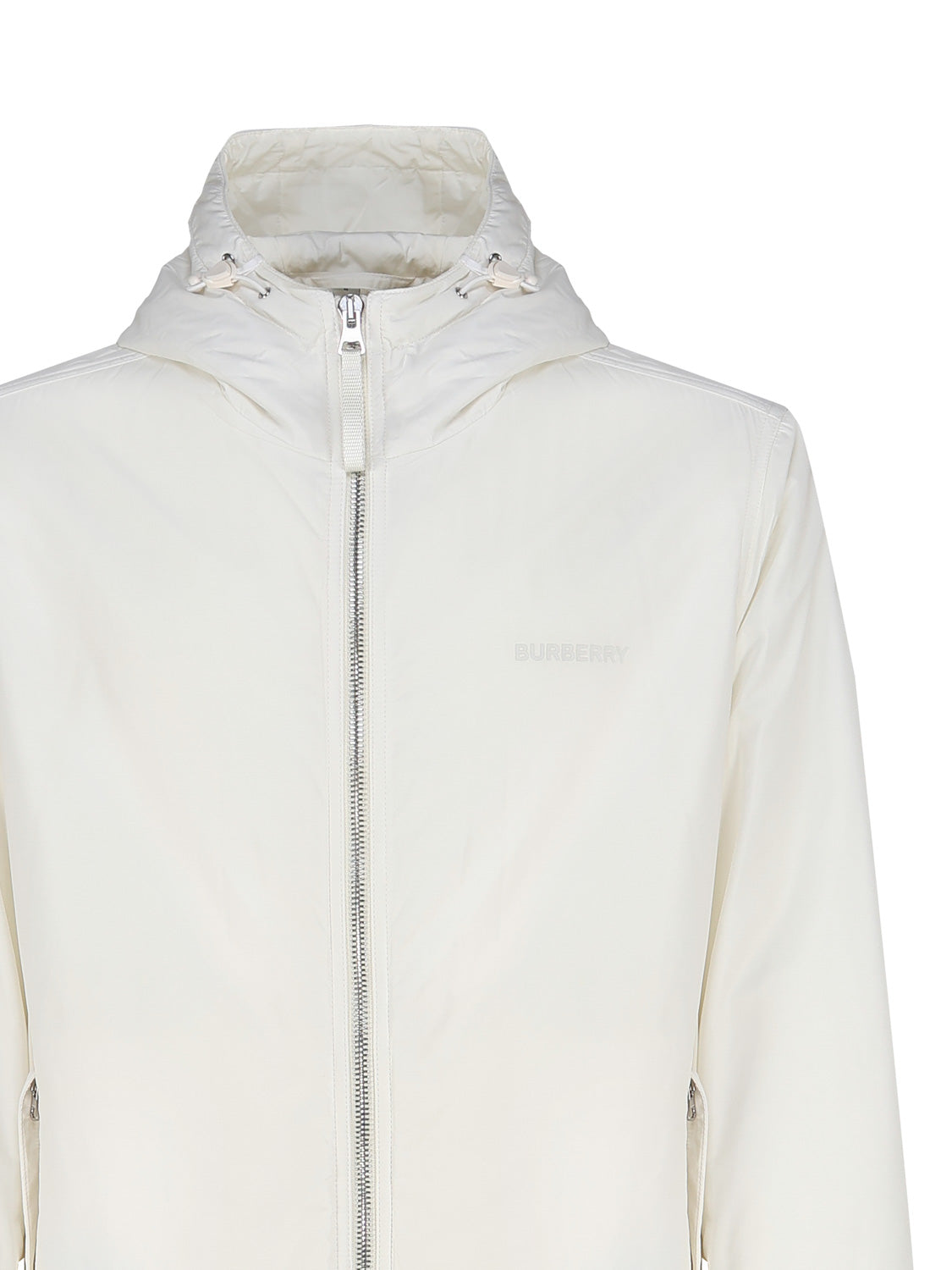Burberry Coats White Nylon