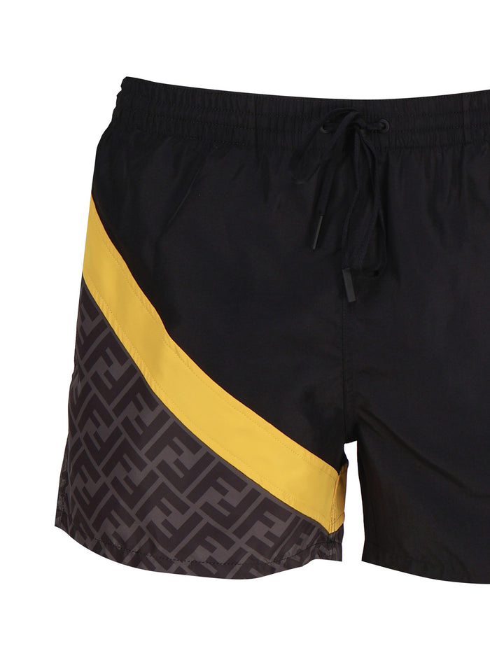 Fendi Sea Clothing Black, Yellow Polyester