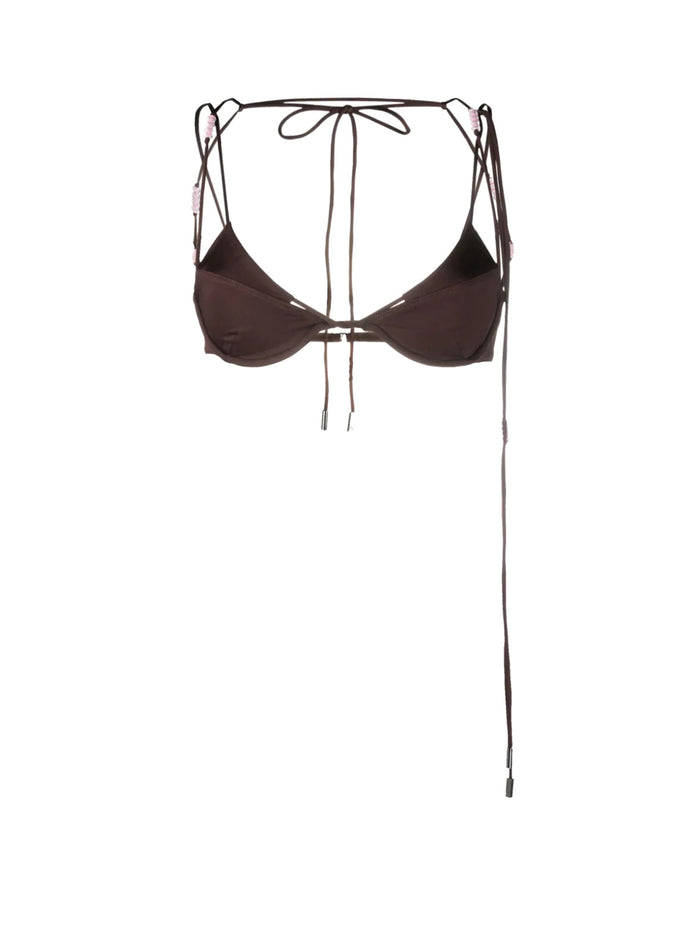 Jacquemus Sea Clothing Brown Recycled Polyester