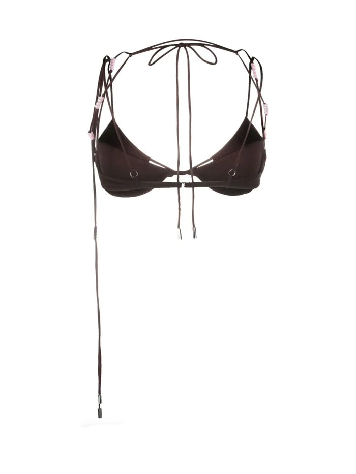 Jacquemus Sea Clothing Brown Recycled Polyester