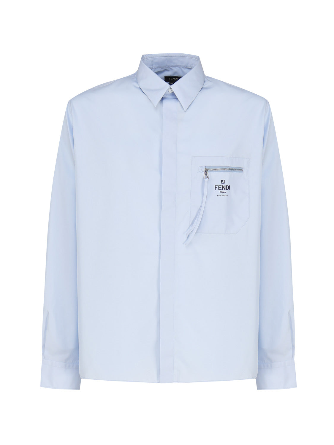 Fendi Shirts Blue Cotton