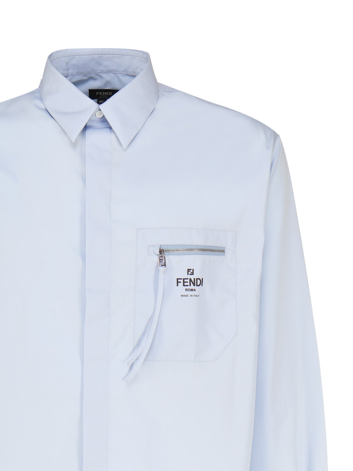 Fendi Shirts Blue Cotton