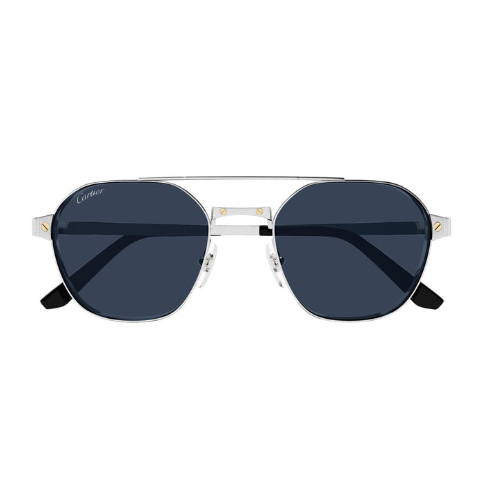 Cartier Ct0571s Santos De Silver Metallo Sunglasses