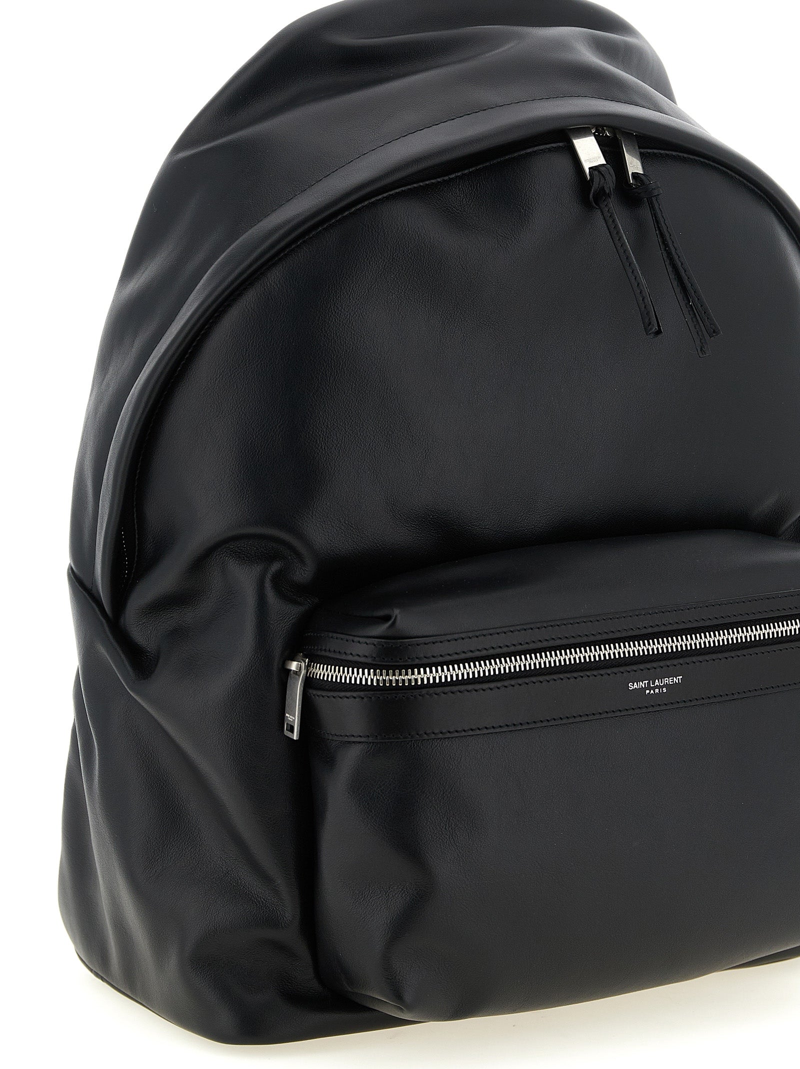 City backpack Black Calfskin Leather (bos Taurus) Backpacks