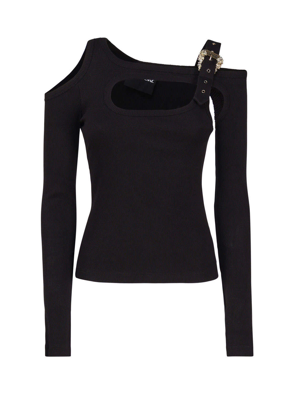 Versace Jeans Couture T-Shirts And Polos Black Cotton