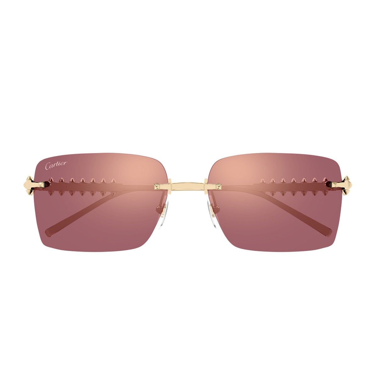 Cartier Ct0545s Clash De Gold / Pink Metallo Sunglasses